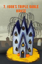 Load image into Gallery viewer, 13 Handcrafted Halloween Houses